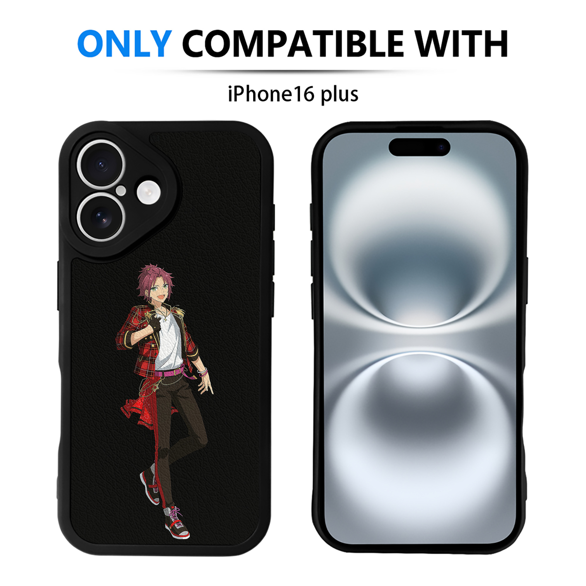 （画像用） あんさんぶるスターズ! Ensemble Stars 【iPhone 16シリーズ対応】シリコンスマホケース（レザー調） 材質：シリコン